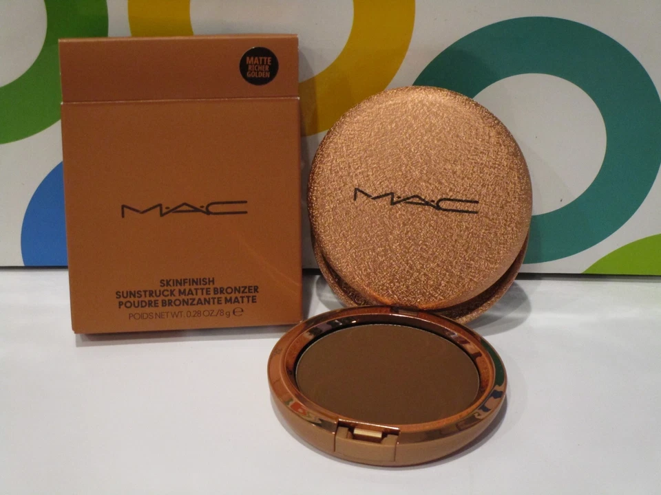 MAC ~ SKINFINISH SUNSTRUCK MATTE BRONZER ~ MATTE RICHER GOLDEN ~ 0.28 OZ - Image 1 of 1