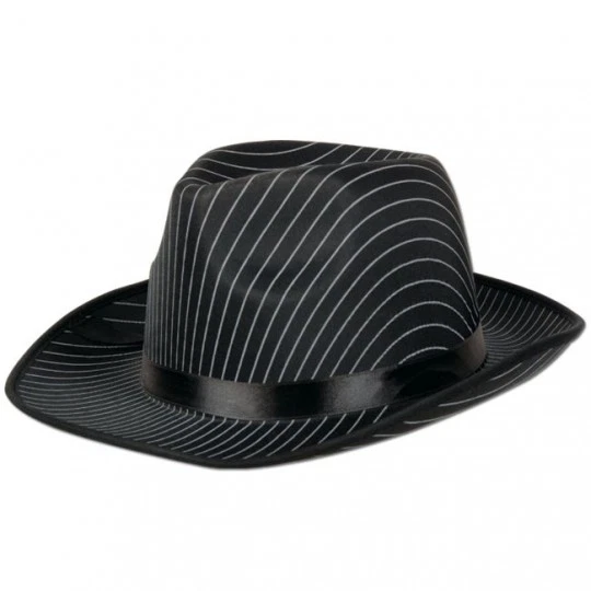 Gangster Hat Adult Fits Most Costume Mens Prop Roaring 20's Party 1920's Prop - Image 1 of 1