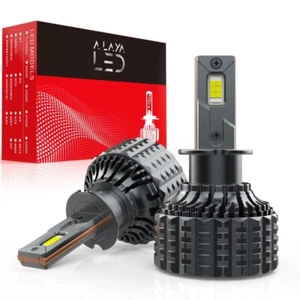 ALAYALED H3 LED Headlight Hi/Low Beam Bulbs 6000K 30000LM 120W White Waterproof - Picture 1 of 8