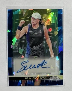 Tenis Iga Swiatek 2024 Topps cromo zafiro variación de imagen automático SSP - Imagen 1 de 2