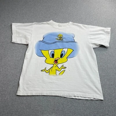 Camiseta De Colección Piolín Mujer Grande Blanca Tweetheart 1995 Looney Tunes Y2K LEER Foto 1 de 4