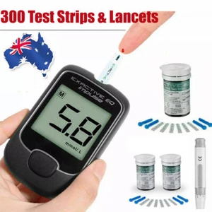 Blood Glucose Starter Kit Glucometer Sugar Meter Monitor Diabetes 50 Test Strips - Picture 1 of 21