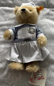 Steiff Nurse Bear with Tag Attached - Picture 1 of 8
