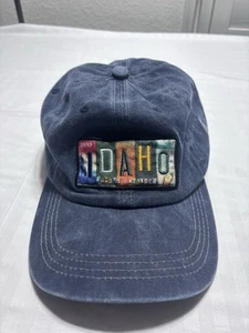 Idaho Famous Potatoes Slideback Hat Blue One Size Embroidered 6 Panel Wear U Bee - Picture 1 of 9
