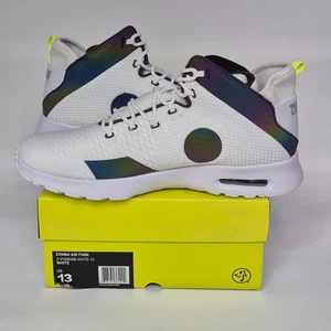 Scarpe donna Zumba Air Funk taglia 13 bianche sneakers olografiche Z1F000008 nuove - Foto 1 di 12