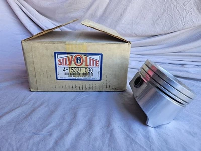 Pistones Silv-o-lite 4-1532+.030 de gran tamaño 0,030" Gm/AMC/Jeep/Eagle/Pontiac 2,5 L Foto 1 de 4