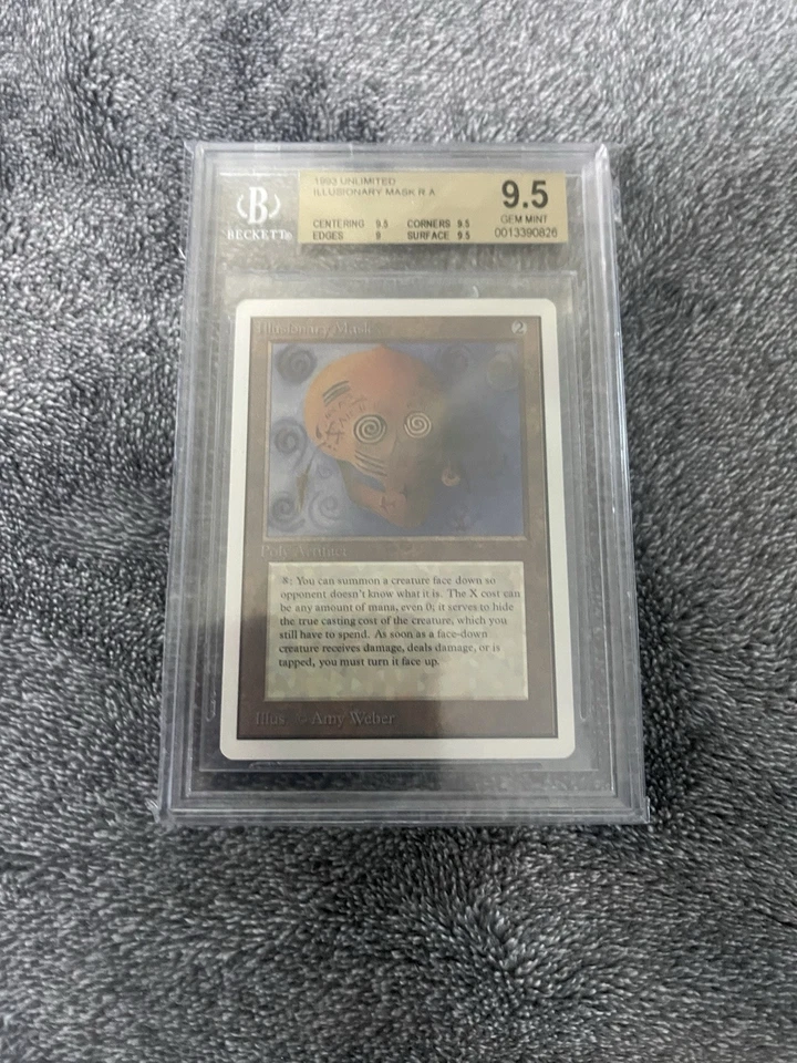 Bgs 9.5 Illusionary Mask Unlimited MTG Reserved List Slab - Image 1 of 2