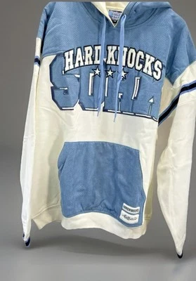 Sudadera con Capucha Hard Knocks Vintage Auténtica Serie Original Blanca y Azul Talla XXL Foto 1 de 4