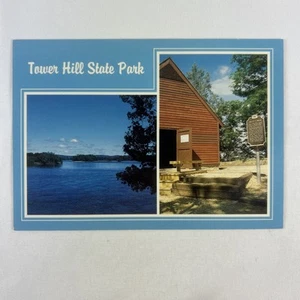 Tower Hill State Park Wisconsin River Vintage Postcard - Picture 1 of 2