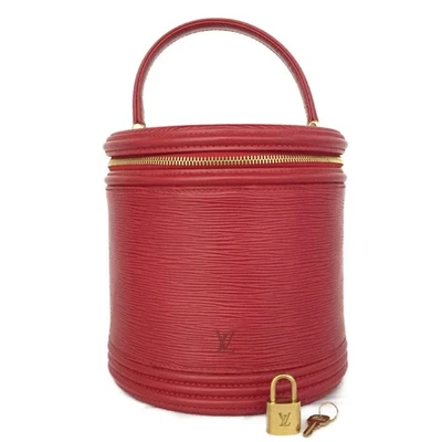 Bolso de mano EGA Louis Vuitton Epi Cannes cuero cosméticos tocador rojo*/7BJ0686 - Imagen 1 de 4