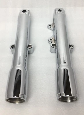 Patas de horquilla Harley 1986-99 Softail Heritage Fatboy 41 mm deslizadores cromados (extractos) Foto 1 de 4