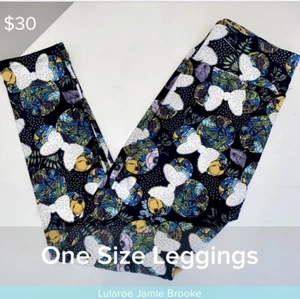 NWT Lularoe Disney Leggings Mickey Minnie Mouse Size One size **Rare** Unicorn - Picture 1 of 1