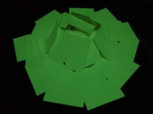 Luminous green glow in the dark self adhesive sticker tape. 2 pcs 135mm x 75mm - Picture 1 of 7