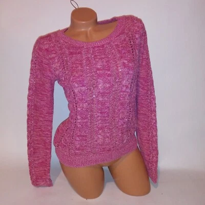 Suéter Justice Niños Niñas Talla 18 Verde Rosa Plata Manga Larga Cuello Redondo Foto 1 de 4