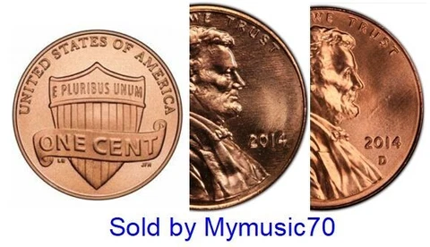 2014 P, D LINCOLN PENNY SET - 1c Lincoln Union Shield theme ** ON HAND ** Cover