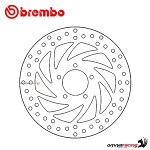 Brembo Serie Oro front fixed brake disc for Aprilia Scarabeo 200 1999-2004 - Picture 1 of 10