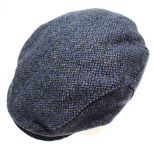 Wigens NWT Ivy Slim Newsboy Cap w Ear Flaps Size 59, 7 & 3/8th Blue Melange Wool