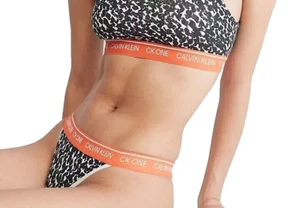 Slip brasiliano Calvin Klein donna (MEDIO) CK ONE vita alta nuovo con etichette QF5834-101 - Foto 1 di 3