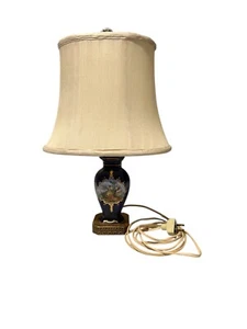 Vintage Porzellan Tischlampe Tschechoslowakei JHB H-Marke viktorianische Dame - 15" H - Bild 1 von 15