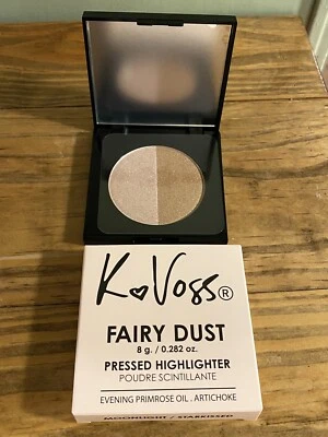 K Voss Fairy Dust Pressed Highlighter Moonlight Starkissed 8g .282oz NIB Full Sz - Image 1 of 3
