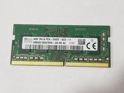 SK Hynix 4GB DDR4 Laptop RAM PC4-2400T 2400MHz 260pin HMA851S6AFR6N-UH SODIMM - Image 1 of 2