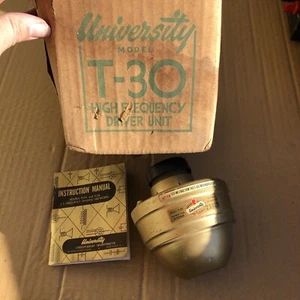 Vintage UNIVERSITY Model T30 Speaker Horn Driver - Picture 1 of 7