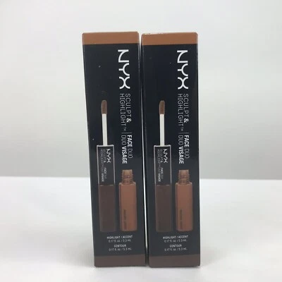 NYX Lot Of 2 Sculpt & Highlight Face Duo - SHFD06 Espresso/Honey - Image 1 of 4