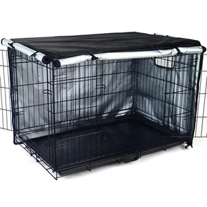 Durable Dog Crate Cover-Double Door Pet Kennel Cover Waterproof Anti-UV Dog C... - Picture 1 of 7
