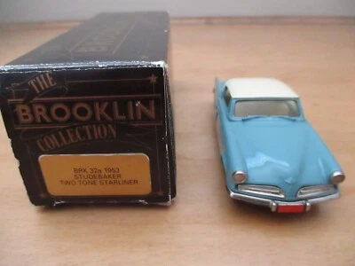 Modelos Brooklin #32A; Studebaker Starliner HT 1953, azul y blanco; como nuevo y en caja Foto 1 de 4