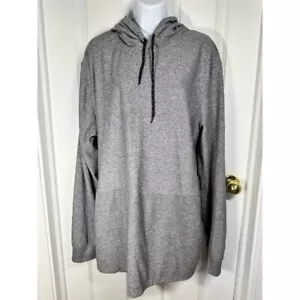 Company Eighty One weicher Long Hoodie Pullover Langarm Athleisure grau 2XL - Bild 1 von 7