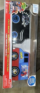 MARVEL SUPER HERO ADVENTURES - THOR AND BLACK PANTHER FRICTION POWERED VAN SET - Picture 1 of 3
