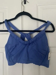 free people movement down the line sports bra and forget me not blue Top M - Picture 1 of 4