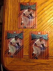 (1) 1997 Topps Finest Warriors w/Coating Rickey Henderson #63 San Diego Padres 