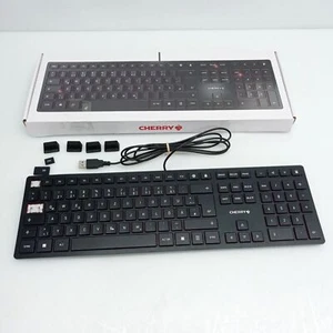 Cherry KC 6000 Slim USB Tastatur - Schwarz - JK-1600DE-2 - defekt - Bild 1 von 7
