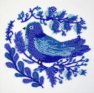 Kit Bordado Cuentas "Early bird" Talla 5.9"x5.9" / 15.0x15.0 cm - Imagen 1 de 7