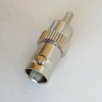 RCA Male To Female BNC Connector Coupler Adapter - Image 1 of 4