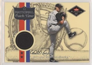 2001 Fleer Platinum National Patch Time Randy Johnson (Platinum RC) Patch HOF