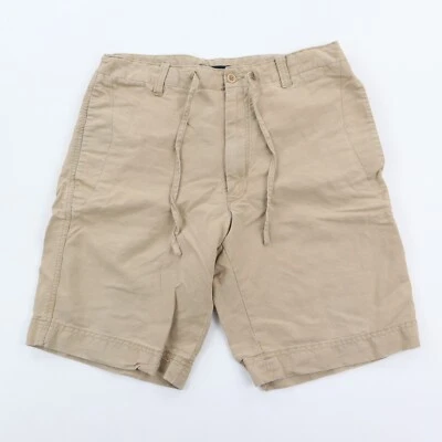 Banana Republic 10" Shorts Men's 31 Cotton Linen Beige Tan Safari Military - Image 1 of 4