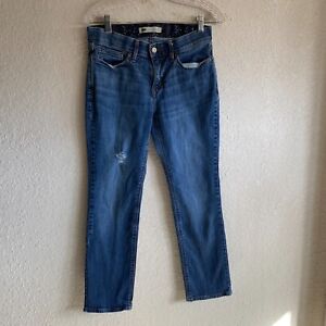 Levi's Jeans Womens 10P Petite Blue Perfect Waist 525 Straight Leg Pants 28x26.5