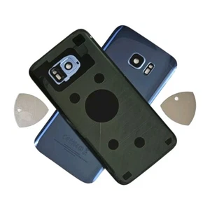 Blue Back Glass Battery Cover Compatible W Samsung Galaxy S7 Edge Replacement - Picture 1 of 1