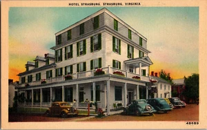 Postal Hotel Strasburg Strasburg Virginia lino sin publicar - Imagen 1 de 3
