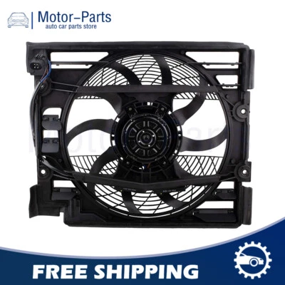 Conjunto de ventilador de refrigeración del radiador del motor condensador de aire acondicionado para BMW E39 528i 540i 621-204 Foto 1 de 4
