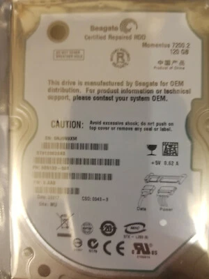 Seagate ST9120823AS PN 9S5133-501 FW 3.AAB WU 120GB SATA  2.5" HD Date 08317 - Image 1 of 2