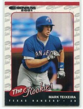 2001 Donruss Rookies 91 Mark Teixeira Rookie