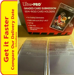 Ultra PRO Graded Submission Semi-Rigid Card Sleeves 10 Sleeves Clear Card Saver - Picture 1 of 10