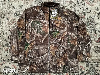 REALTREE EDGE JACKET CAMO INSULATED HUNTING OUTDOOR HEAVY FULL ZIP SIZE XL NEW - Image 1 of 4