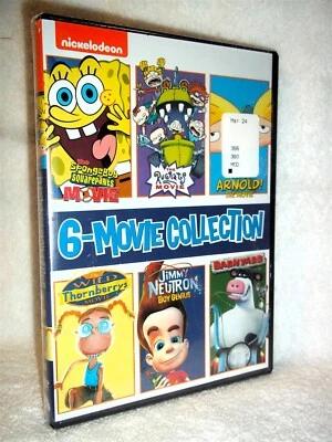 Nickelodeon 6-Movie Collection (DVD, 2017, 6-Disc) NEW animated cartoon comedy  - Image 1 of 3