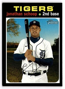 2020 Heritage French Text Variation Jonathan Schoop #572 Detroit Tigers - Picture 1 of 3