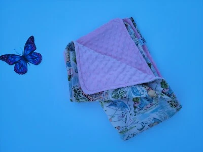 Winnie The Pooh Toile Cotton Calico Baby /Toddler Cuddle Blanket 37 X 44 - Image 1 of 4