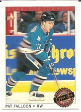 1992-93 O-Pee-Chee OPC Premier Star Performers Pat Falloon #12